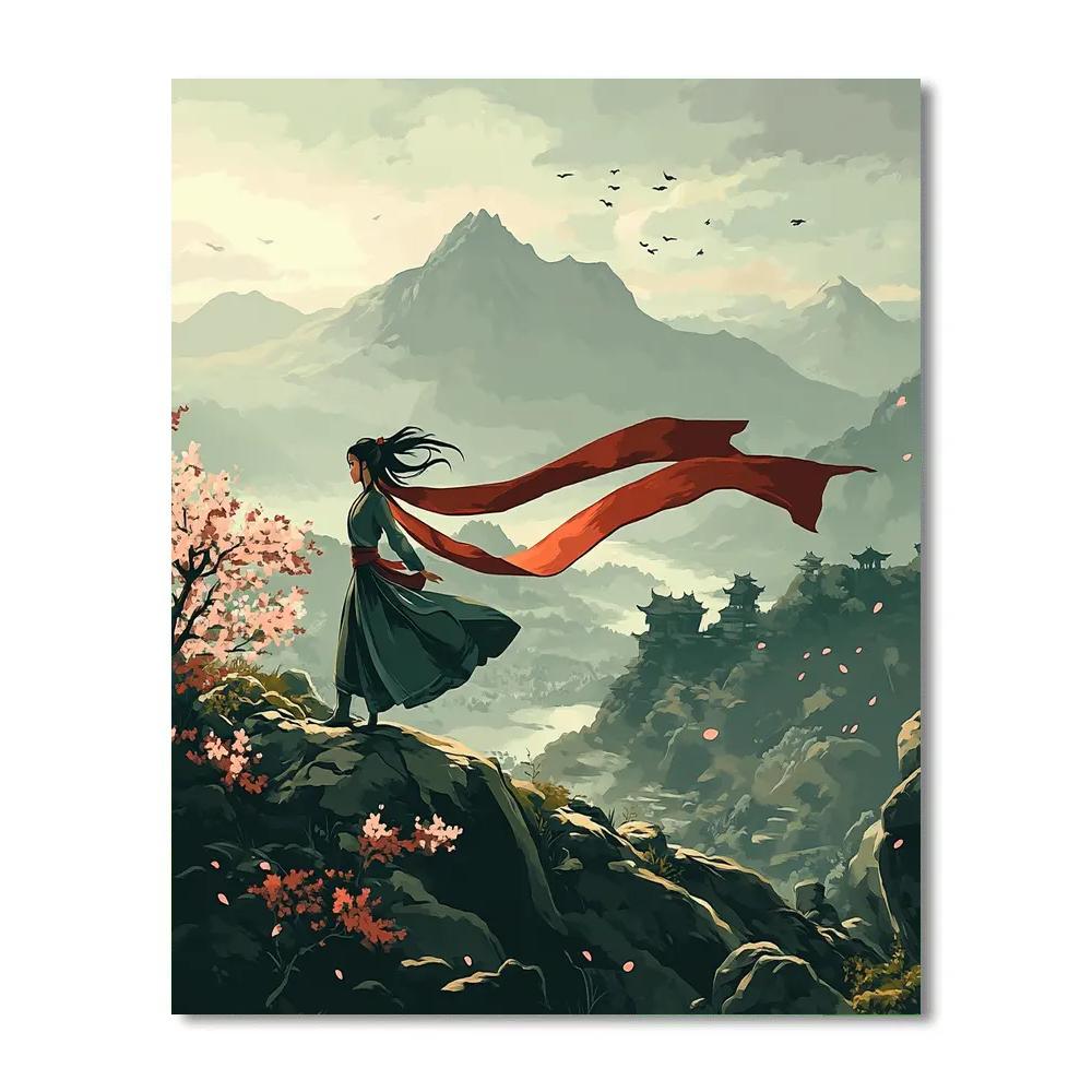 Mulan Mountain Training Calm paint by number