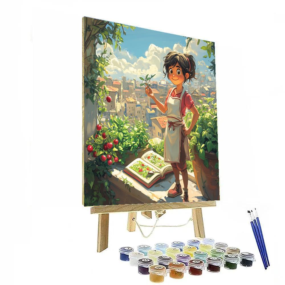 Ratatouille Remy Chef Garden Surprise DIY paint by numbers