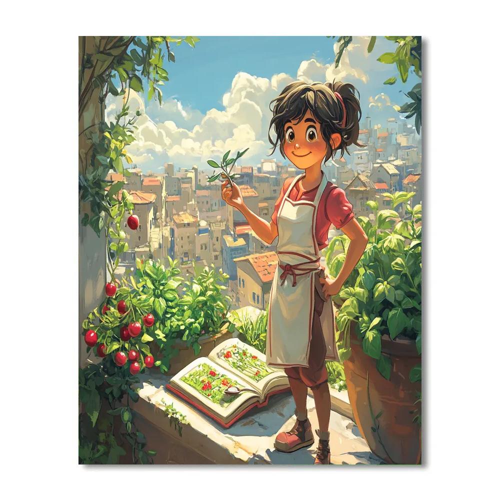 Ratatouille Remy Chef Garden Surprise DIY paint by numbers