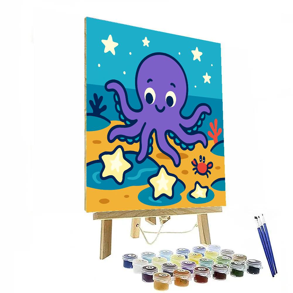 Octopus Starry Adventure Painting by numbers kit