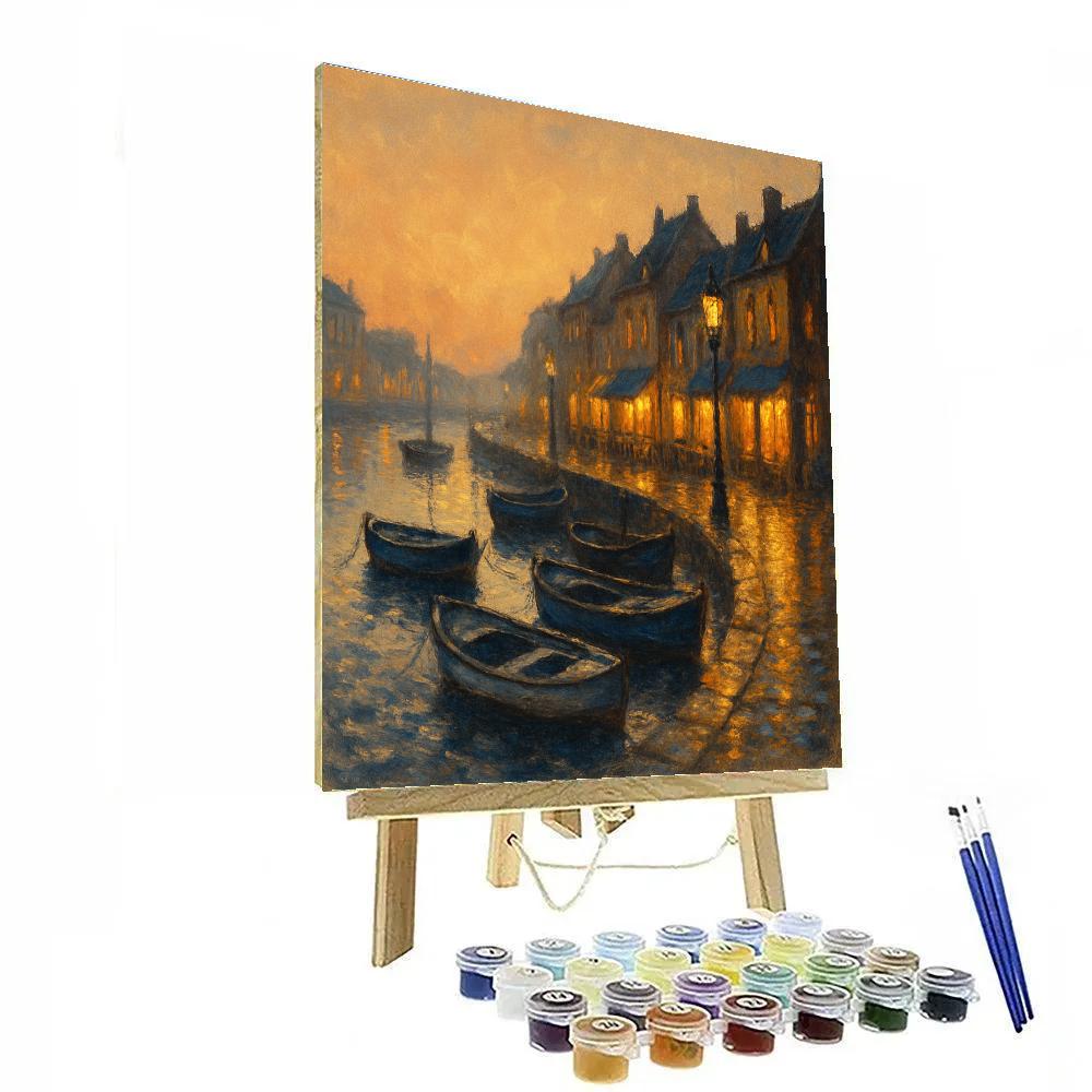 Cozy Harbor Evening Paint by numbers kits