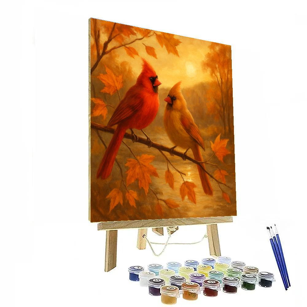 Feathered Autumn Haven Numbered painting kits