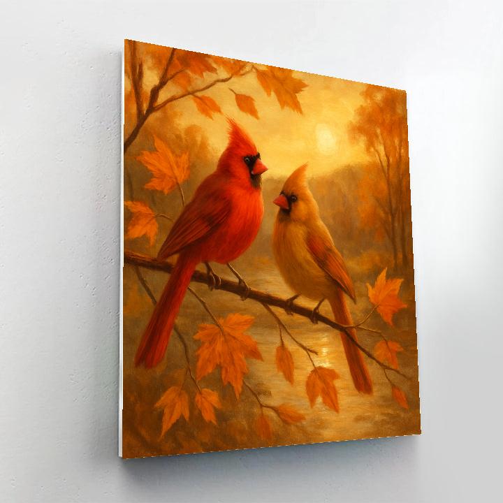 Feathered Autumn Haven Numbered painting kits