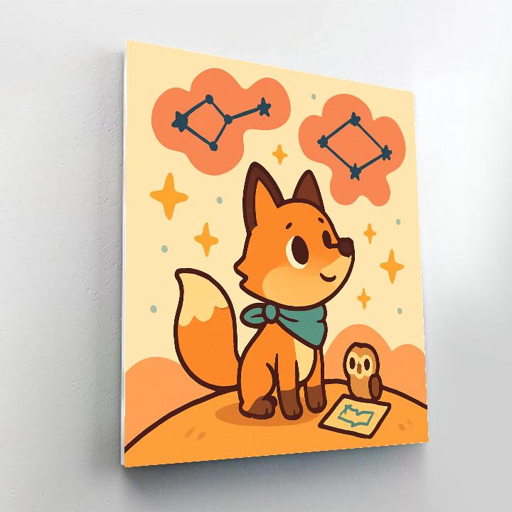 Nebula Fox Explorer paint by numbers