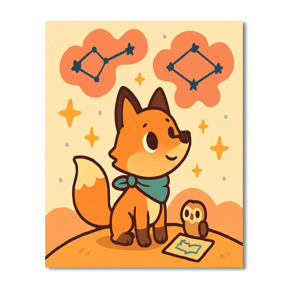 Nebula Fox Explorer paint by numbers