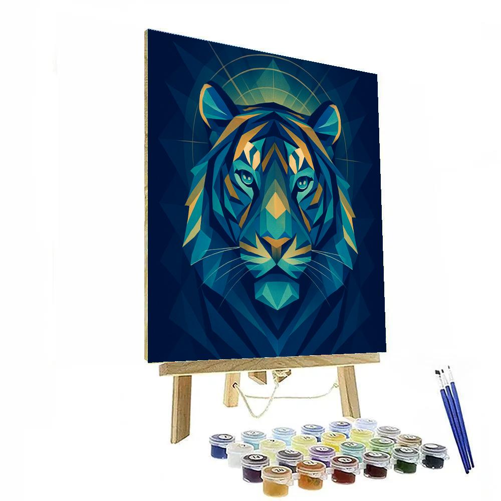 Regal Geometry Tiger paint by color