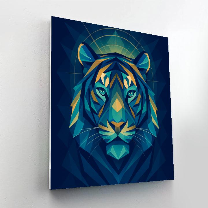 Regal Geometry Tiger paint by color