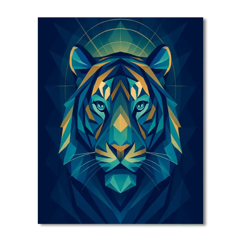 Regal Geometry Tiger paint by color