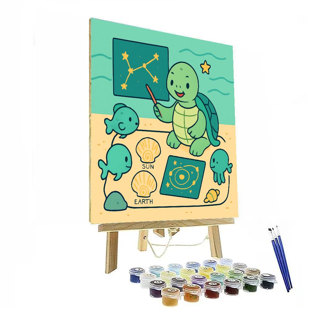 Galaxy Turtle Classroom Paint by numbers kits