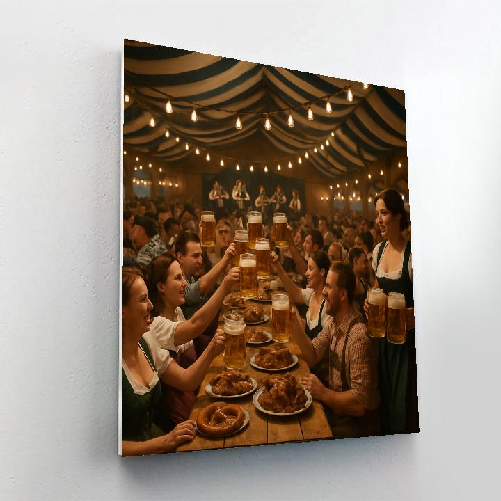 Oktoberfest Long Table Celebration Paint by numbers kits