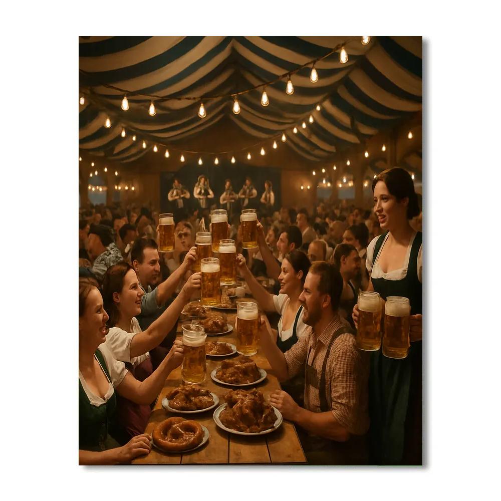 Oktoberfest Long Table Celebration Paint by numbers kits
