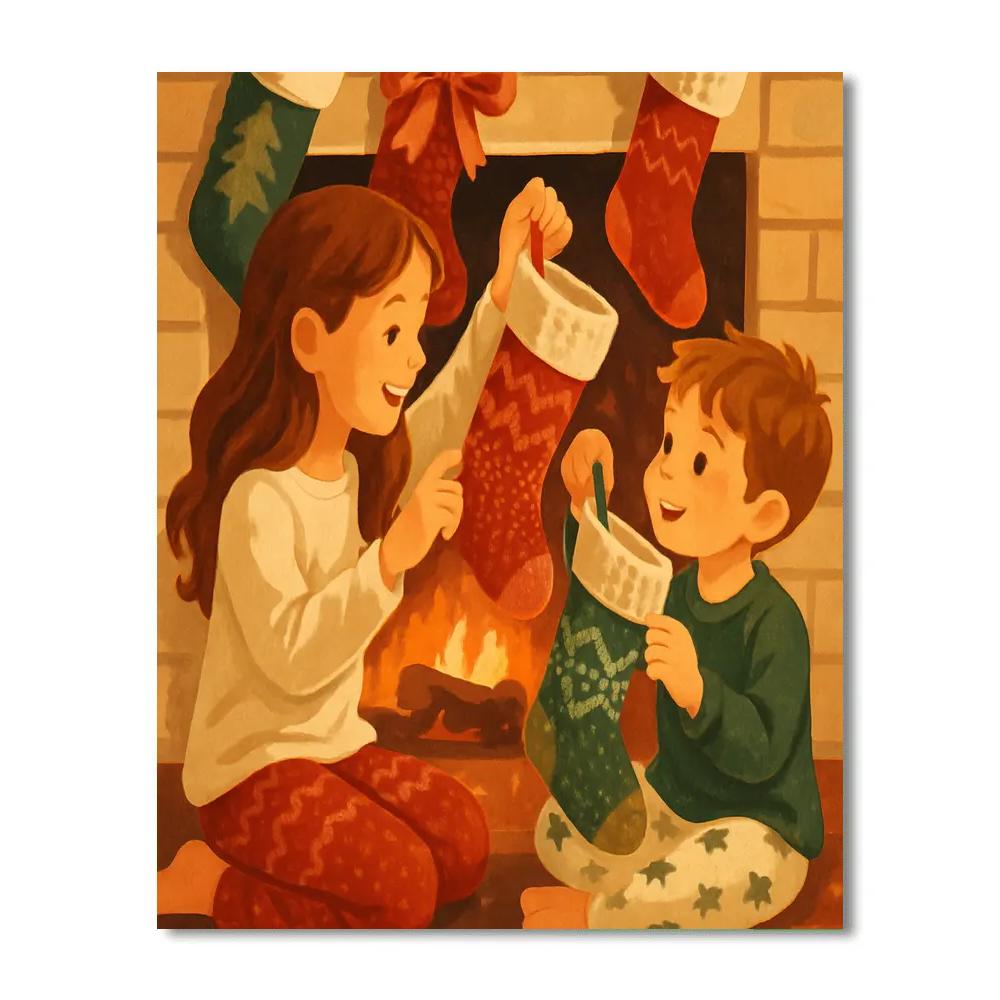 Stocking Swap paint by number