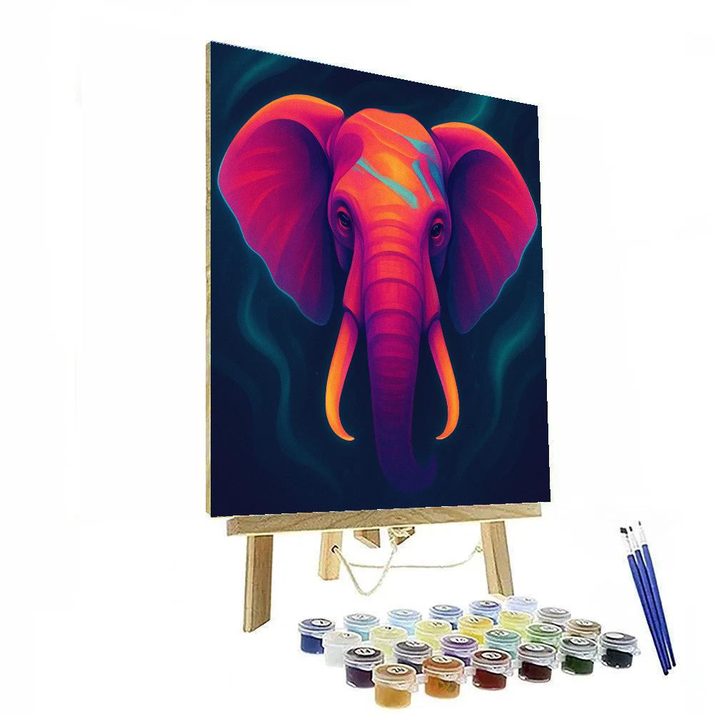 Aurora Elephant Majesty Painting by numbers kit