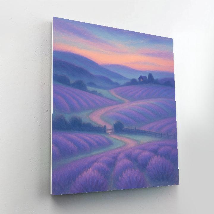 Rolling Hills Lavender Dream paint by numbers