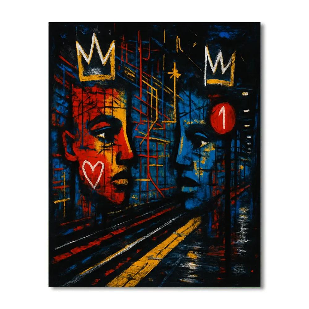 Basquiat Metro Pulse Paint by numbers art