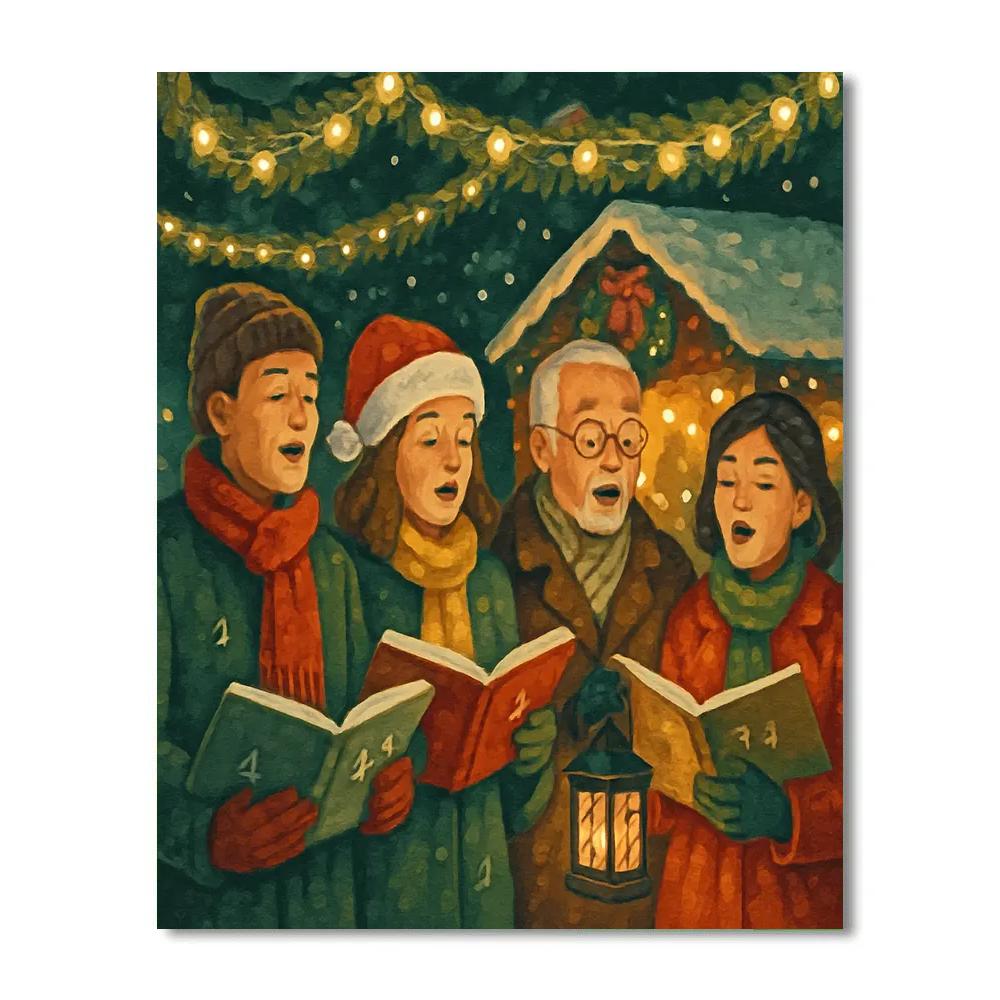 Twinkle Market Choir paint by color