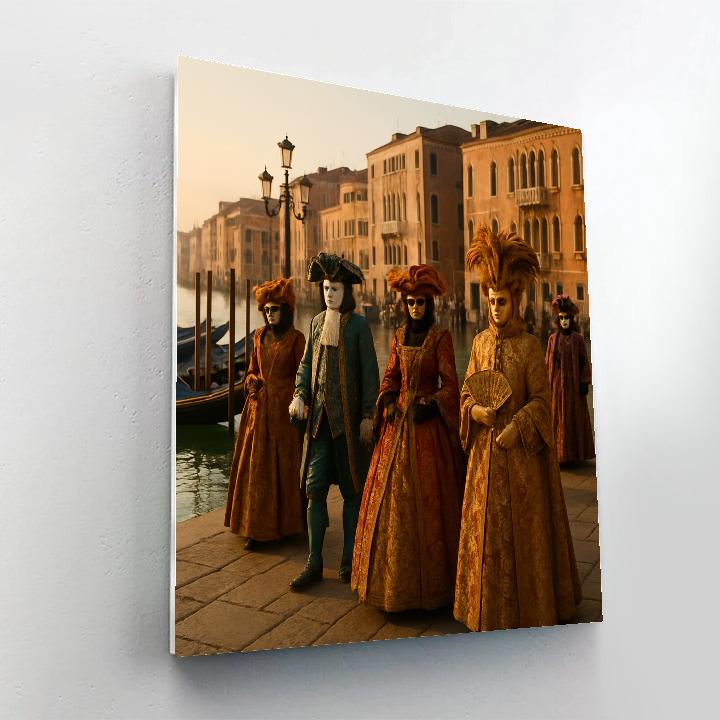 Venice Carnevale Mask Procession DIY paint by numbers