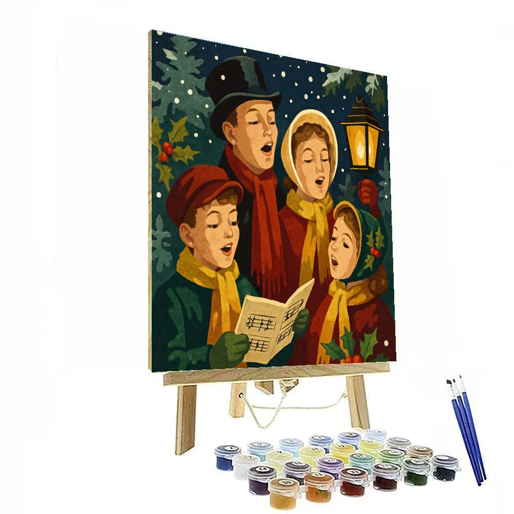 Midnight Snow Carol Number painting