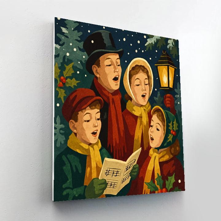 Midnight Snow Carol Number painting