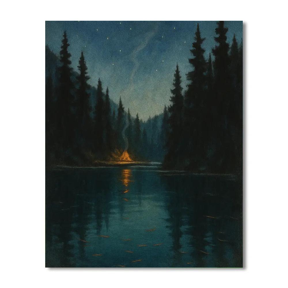 Pine Hollow Twilight Numbered painting kits