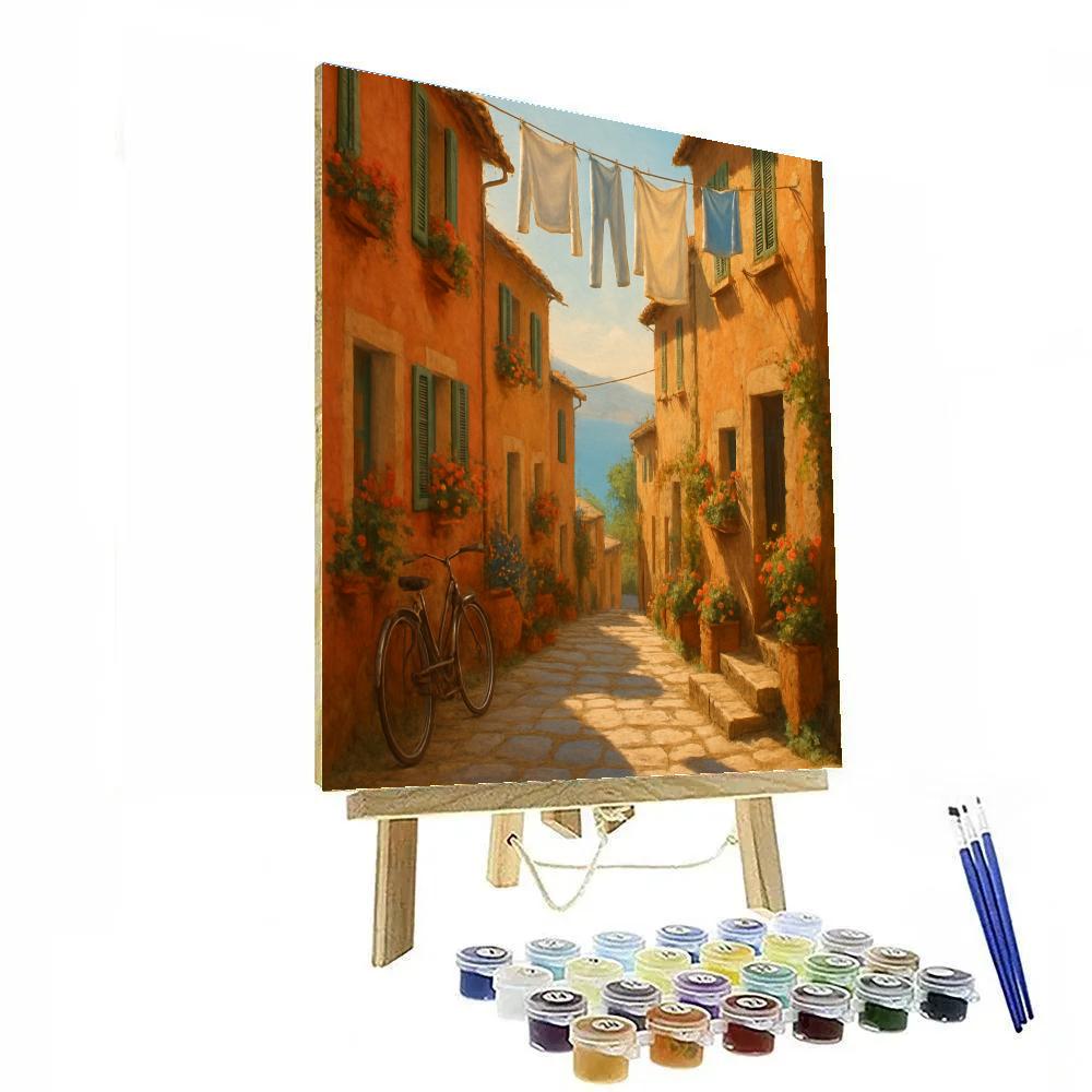 Italy Sunlit Alleys painting number kit
