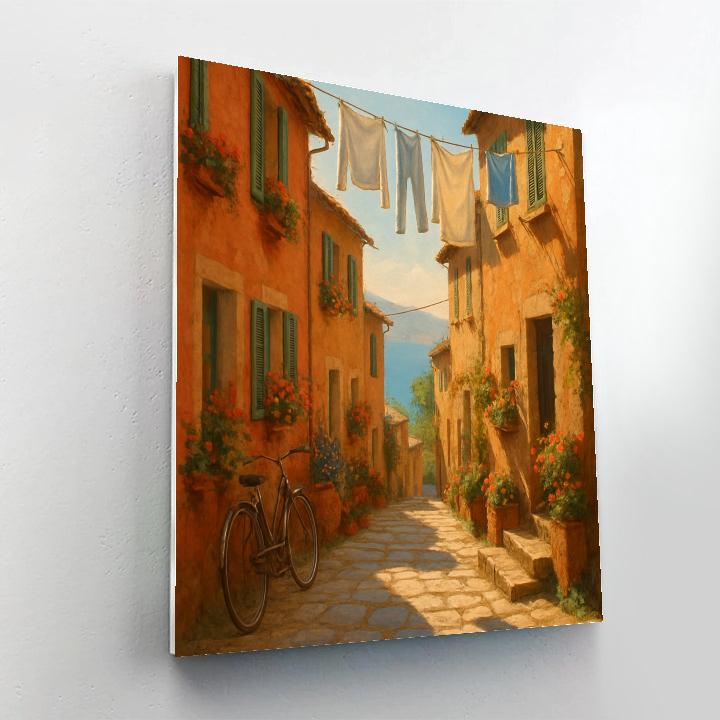Italy Sunlit Alleys painting number kit