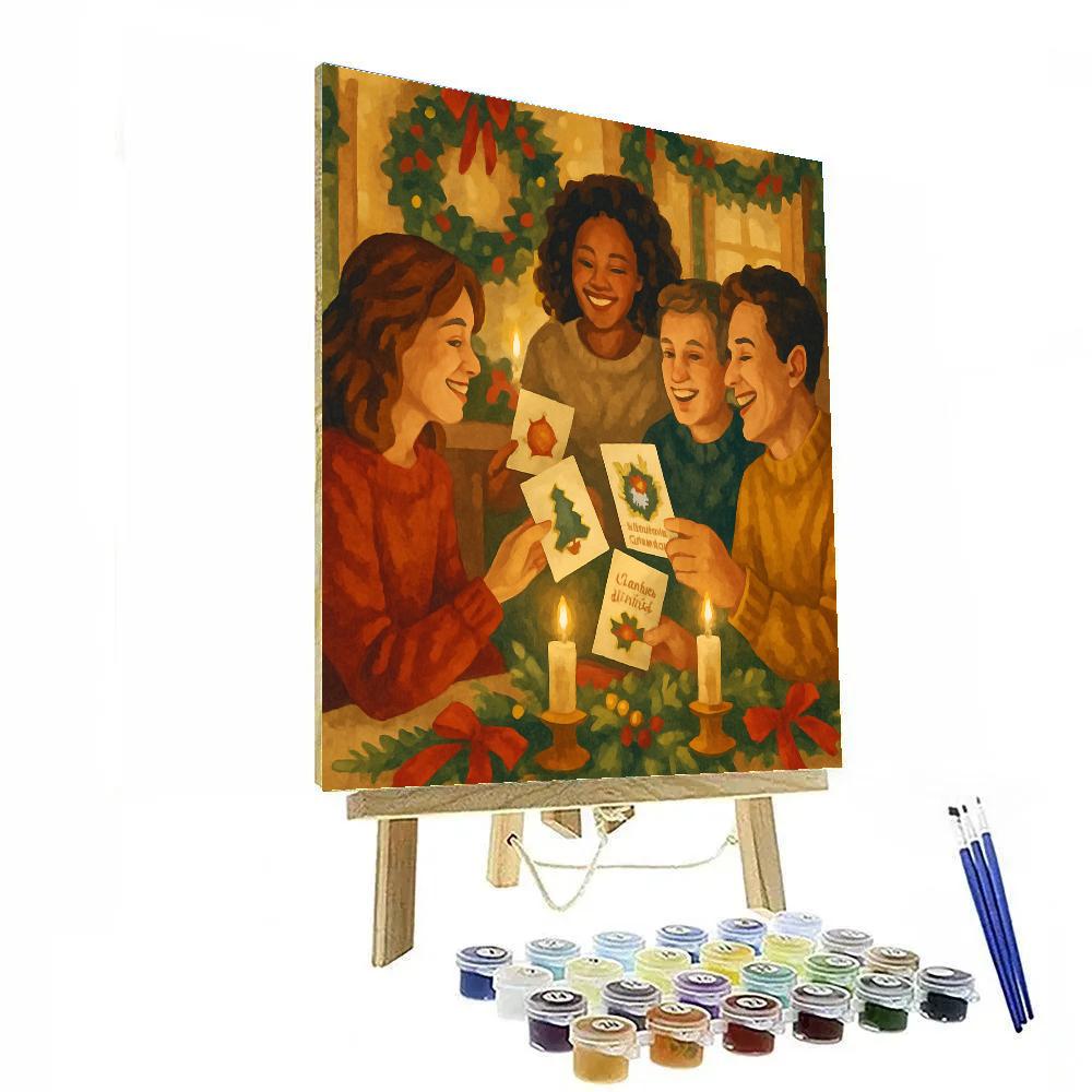 Tidings By Candlelight DIY paint by numbers