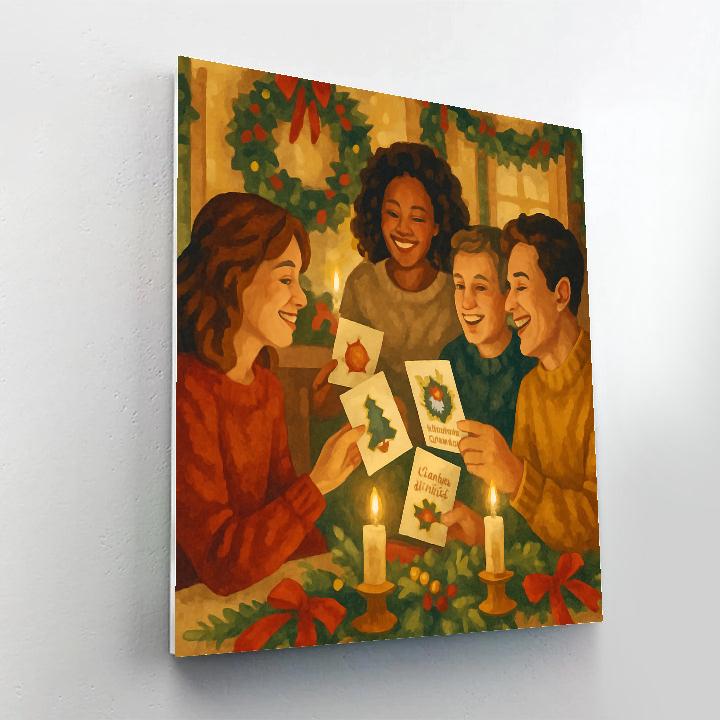 Tidings By Candlelight DIY paint by numbers