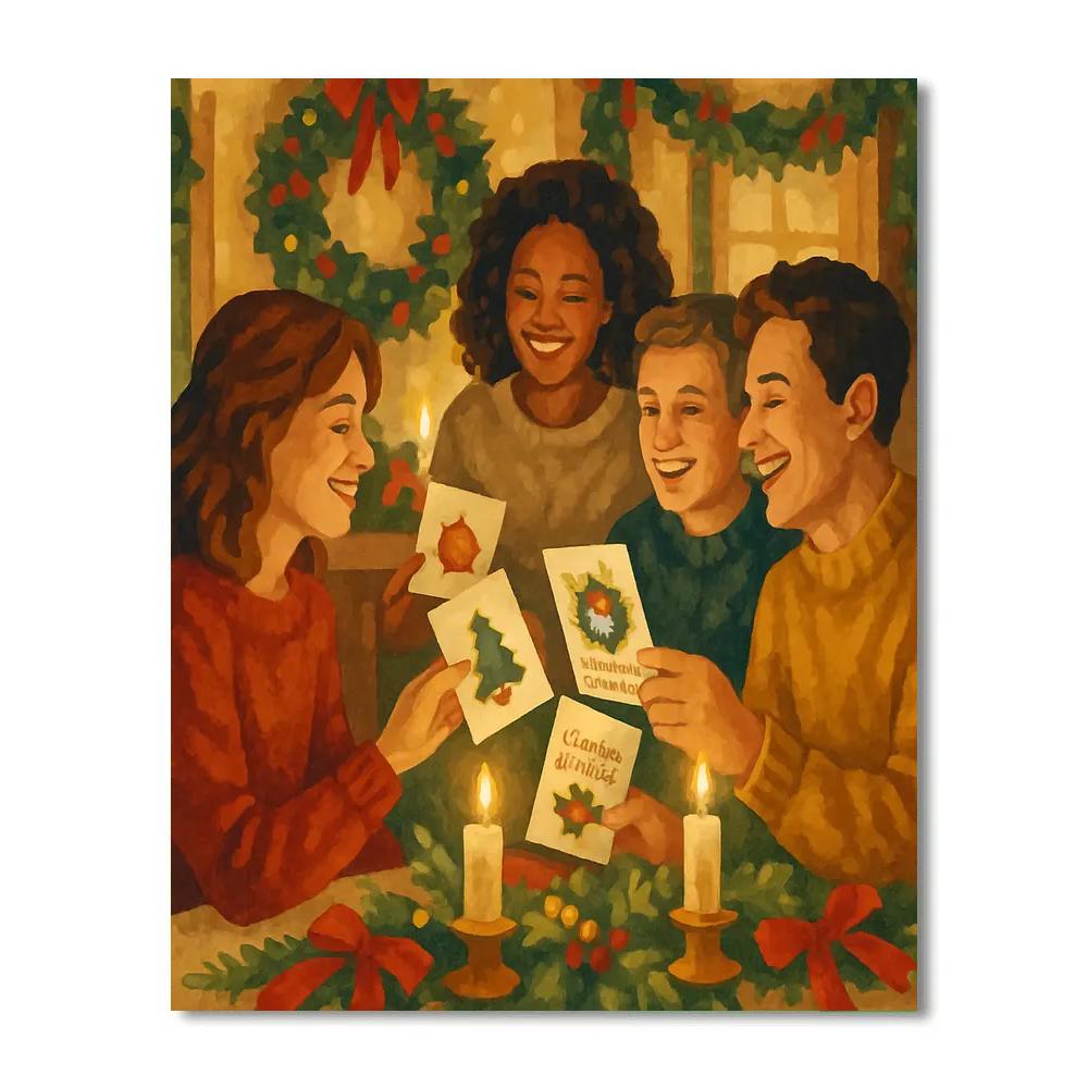 Tidings By Candlelight DIY paint by numbers
