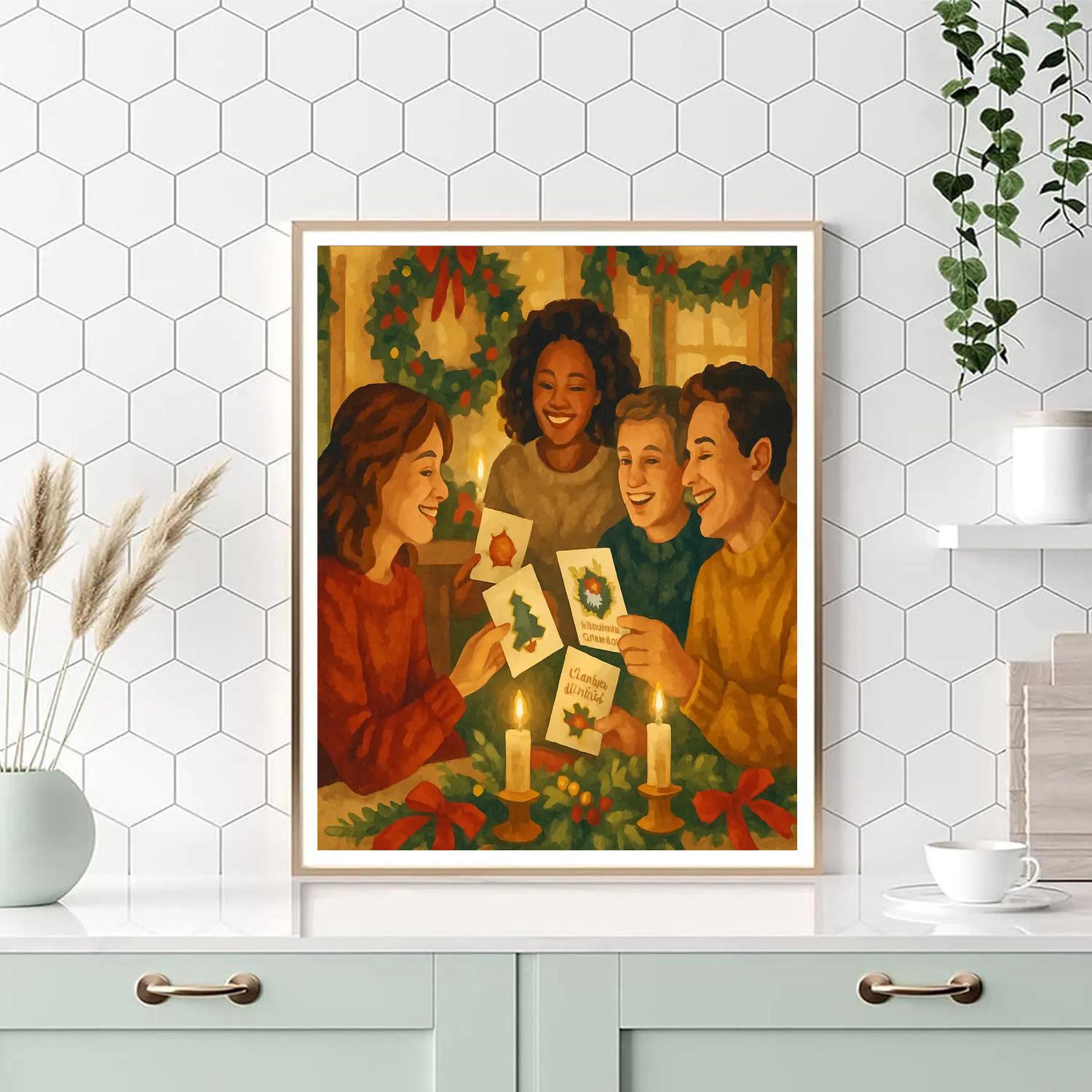 Tidings By Candlelight DIY paint by numbers