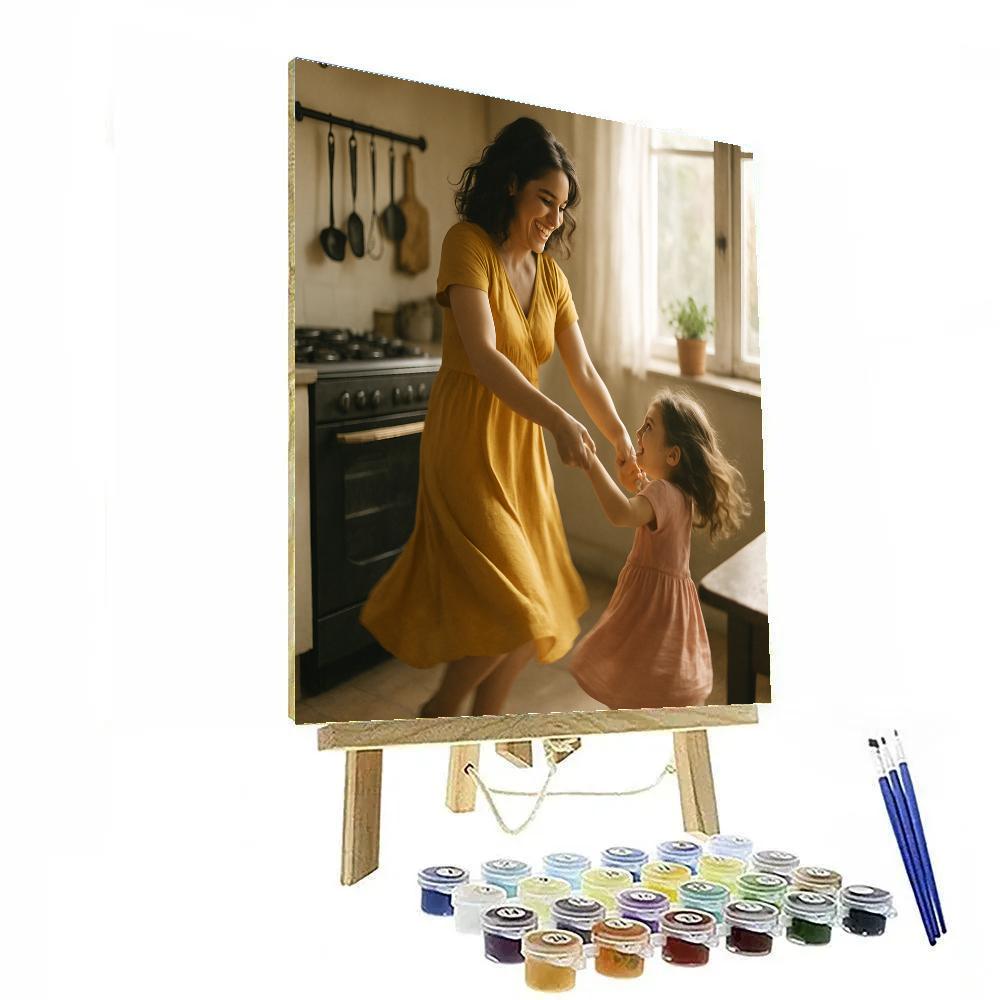 Dance In The Kitchen With Mom Paint by numbers kits
