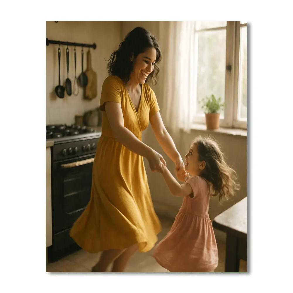 Dance In The Kitchen With Mom Paint by numbers kits