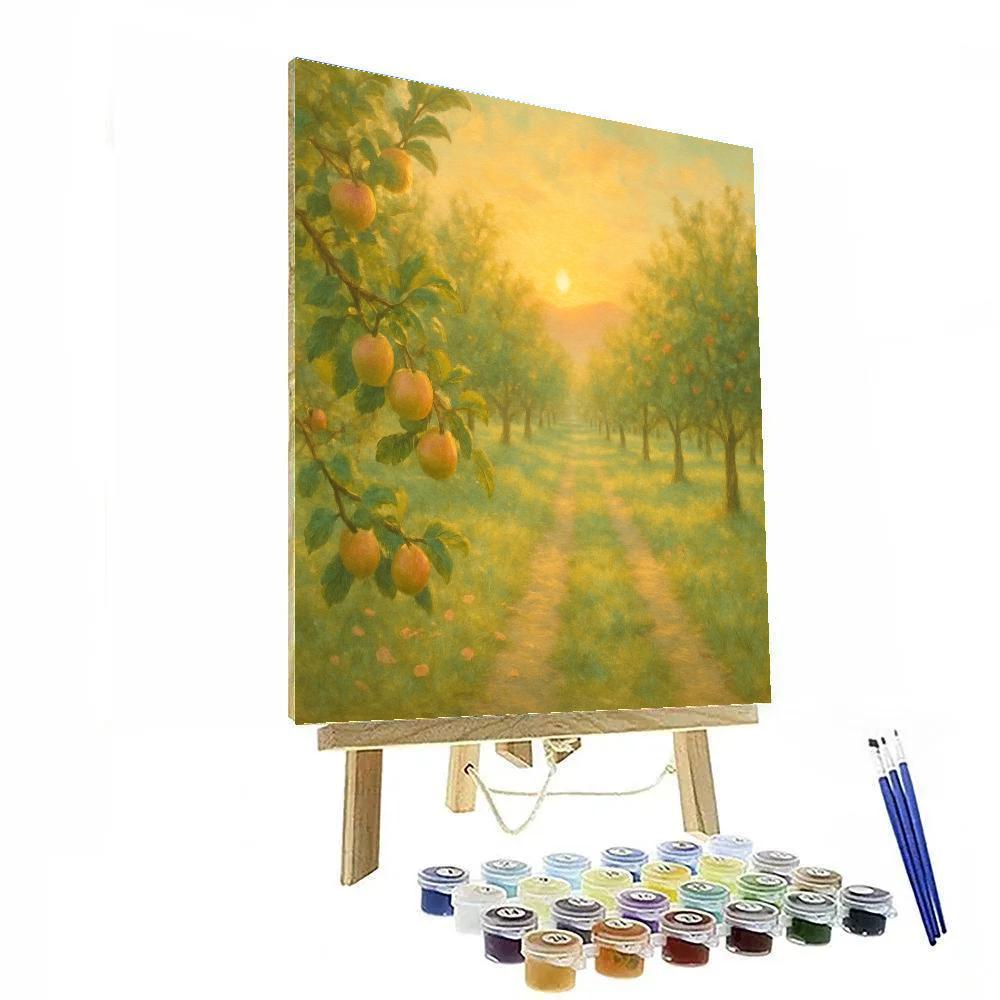 Sunrise Over Dawn Orchards Paint by numbers art