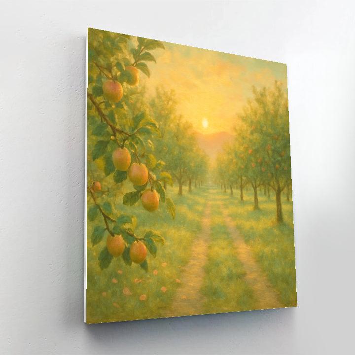 Sunrise Over Dawn Orchards Paint by numbers art