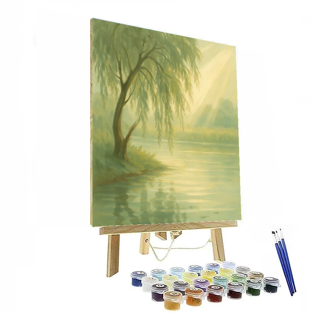 Willow Whisper Shoreline paint by numbers