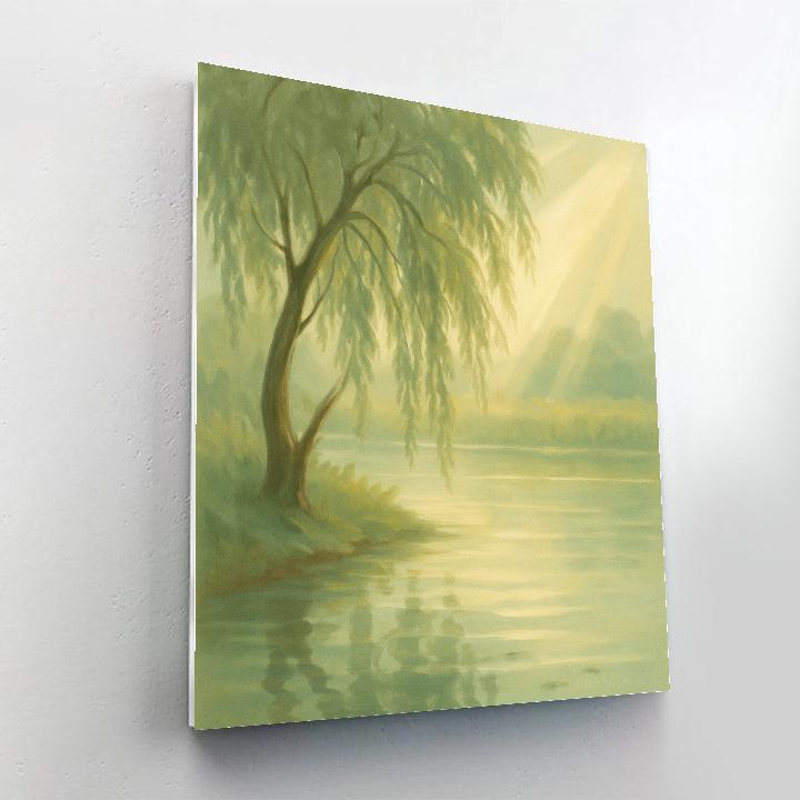 Willow Whisper Shoreline paint by numbers
