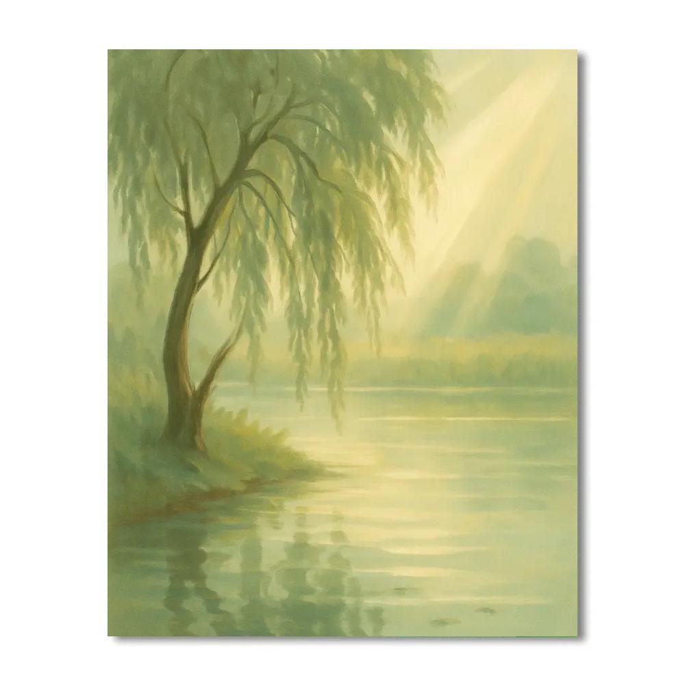 Willow Whisper Shoreline paint by numbers