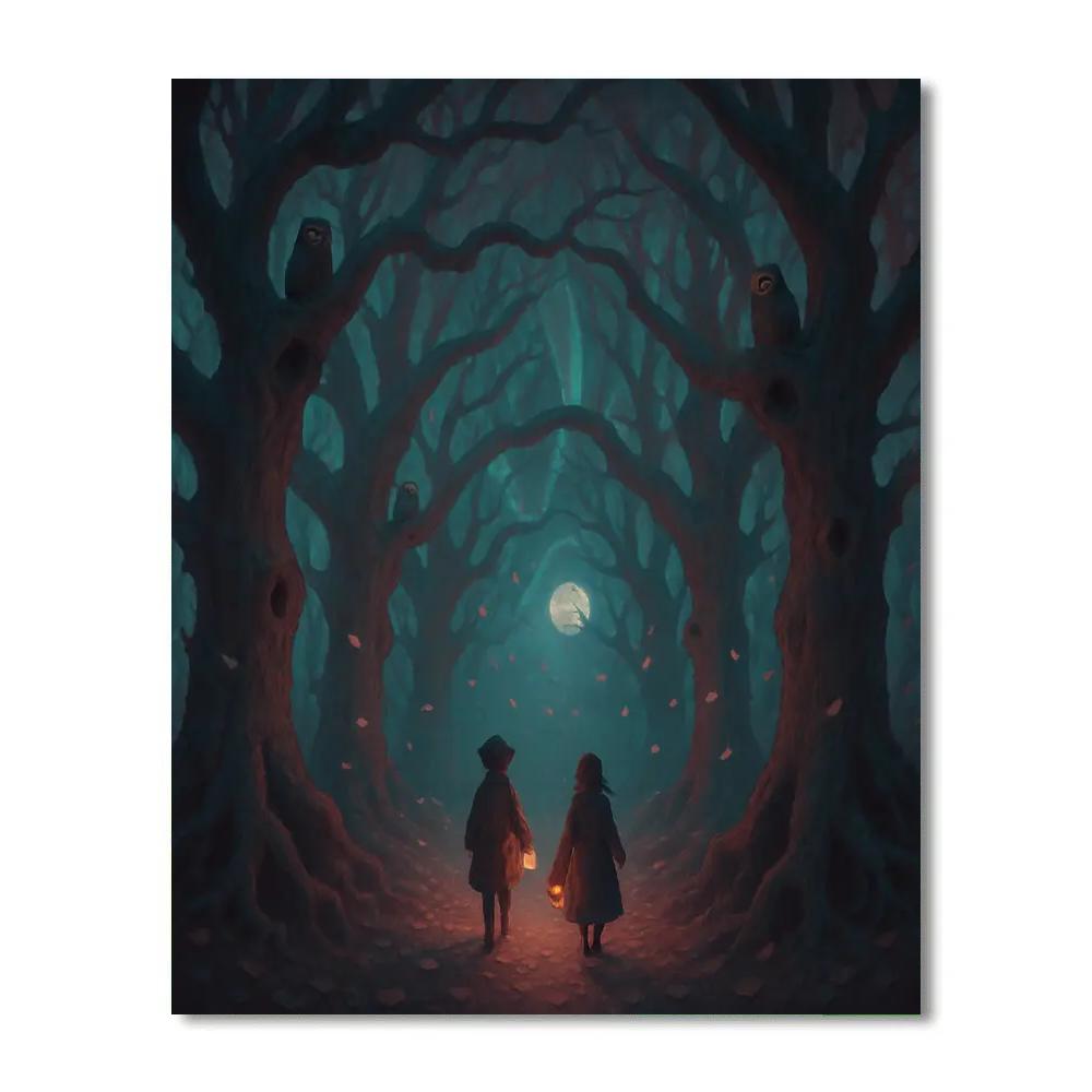 Cathedral Of Twisted Oaks Paint by numbers kits