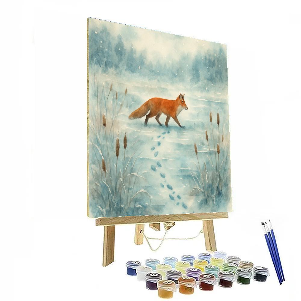Fox Tracks Through Silver Marsh Painting by numbers kit