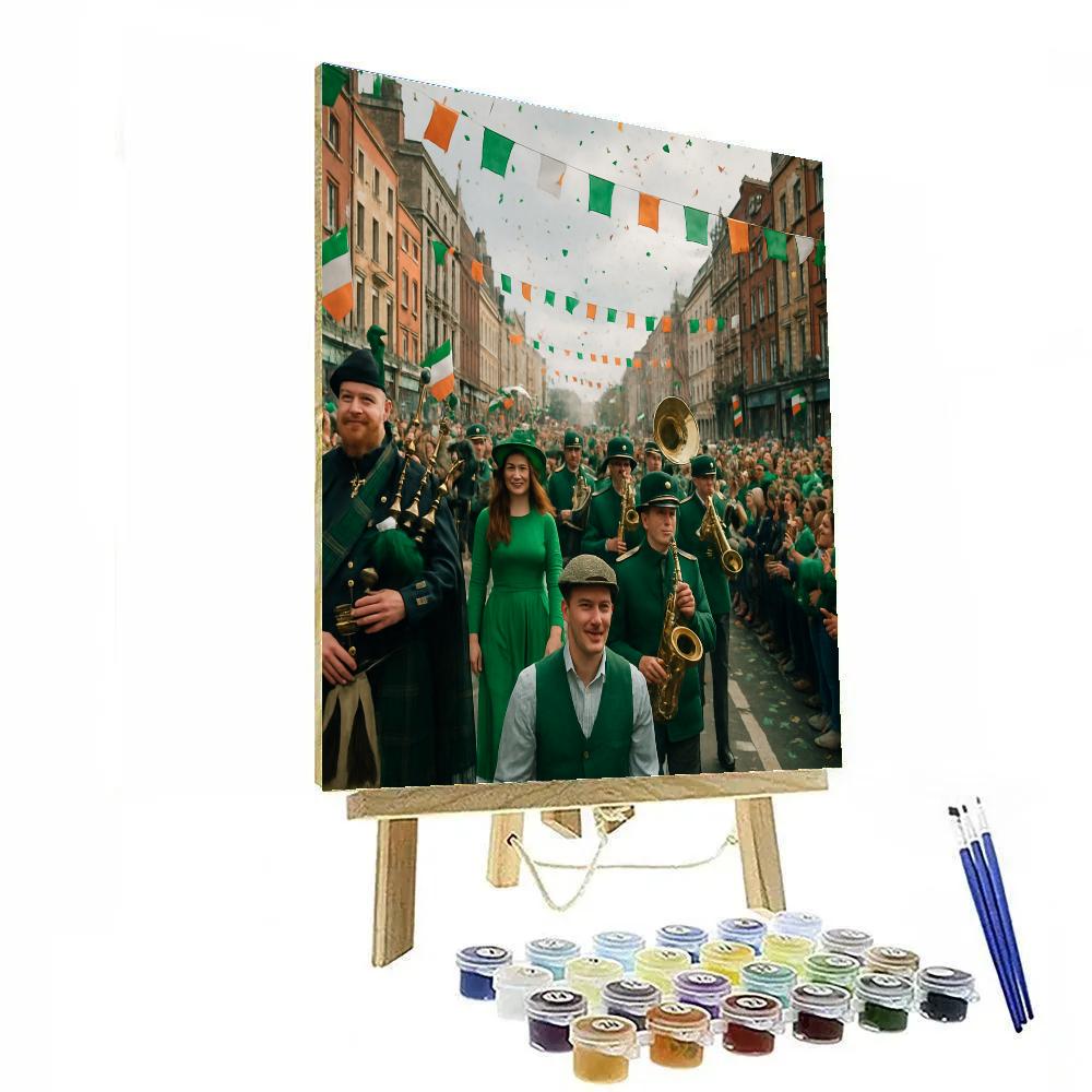 St Patrick Parade Dublin Celebration paint by numbers