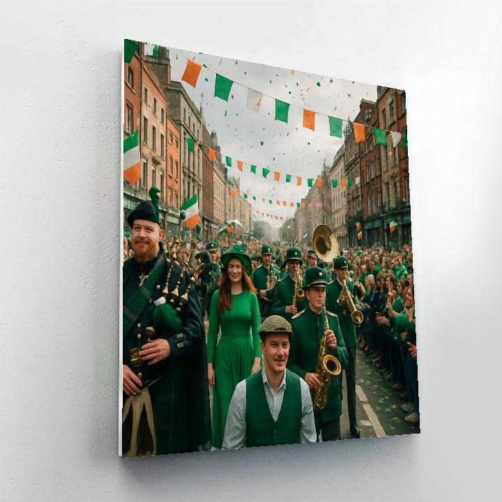 St Patrick Parade Dublin Celebration paint by numbers