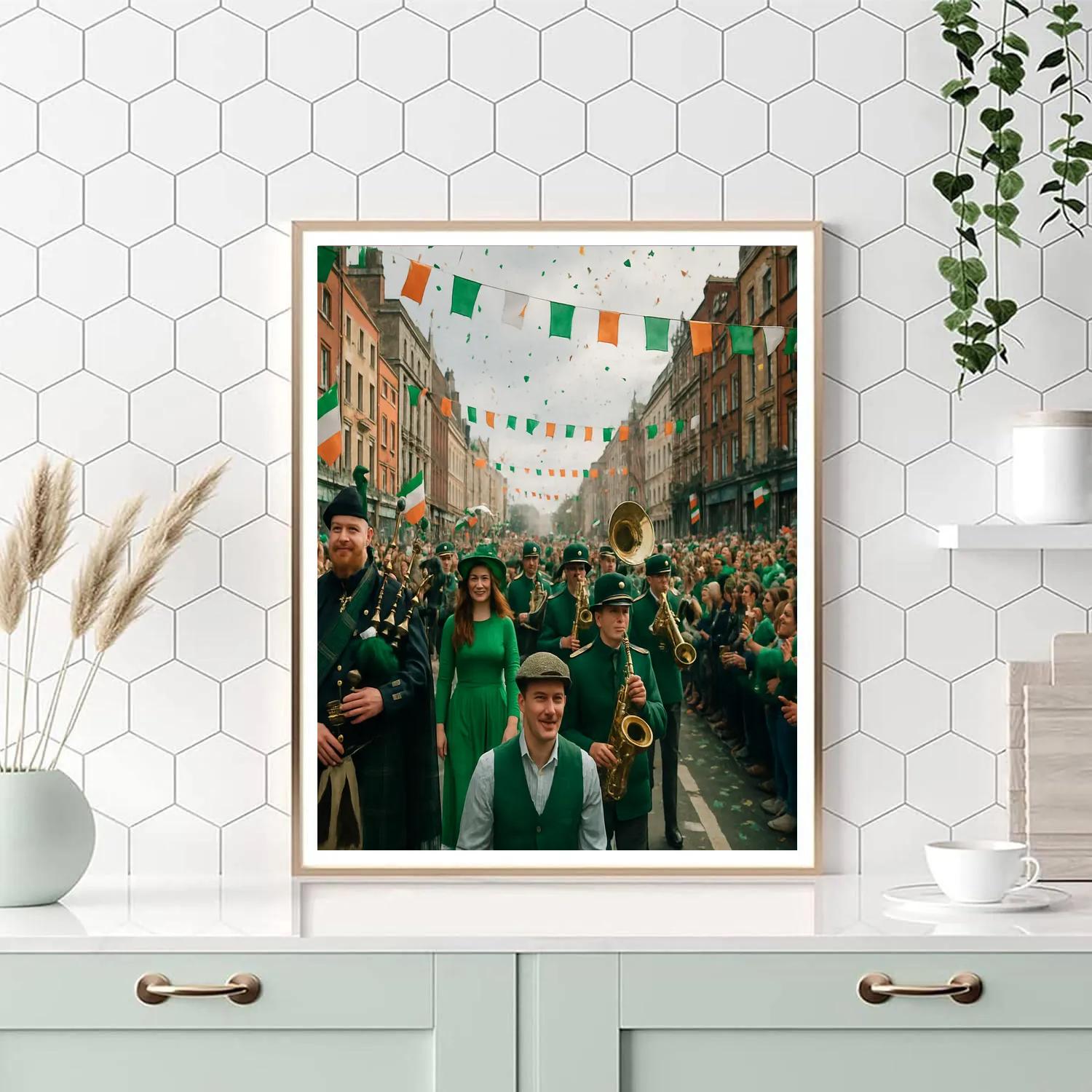 St Patrick Parade Dublin Celebration paint by numbers