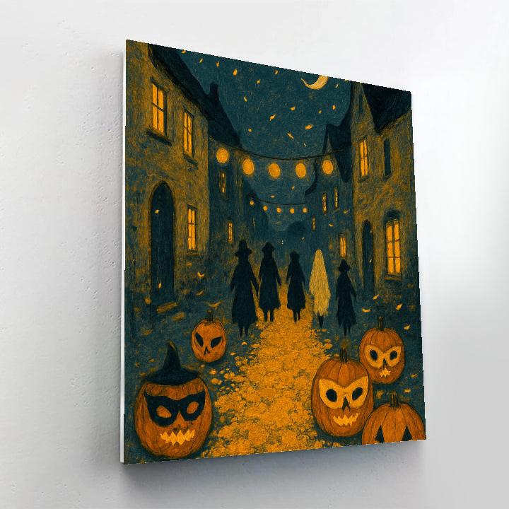 Marigold Lane Masquerade Number painting