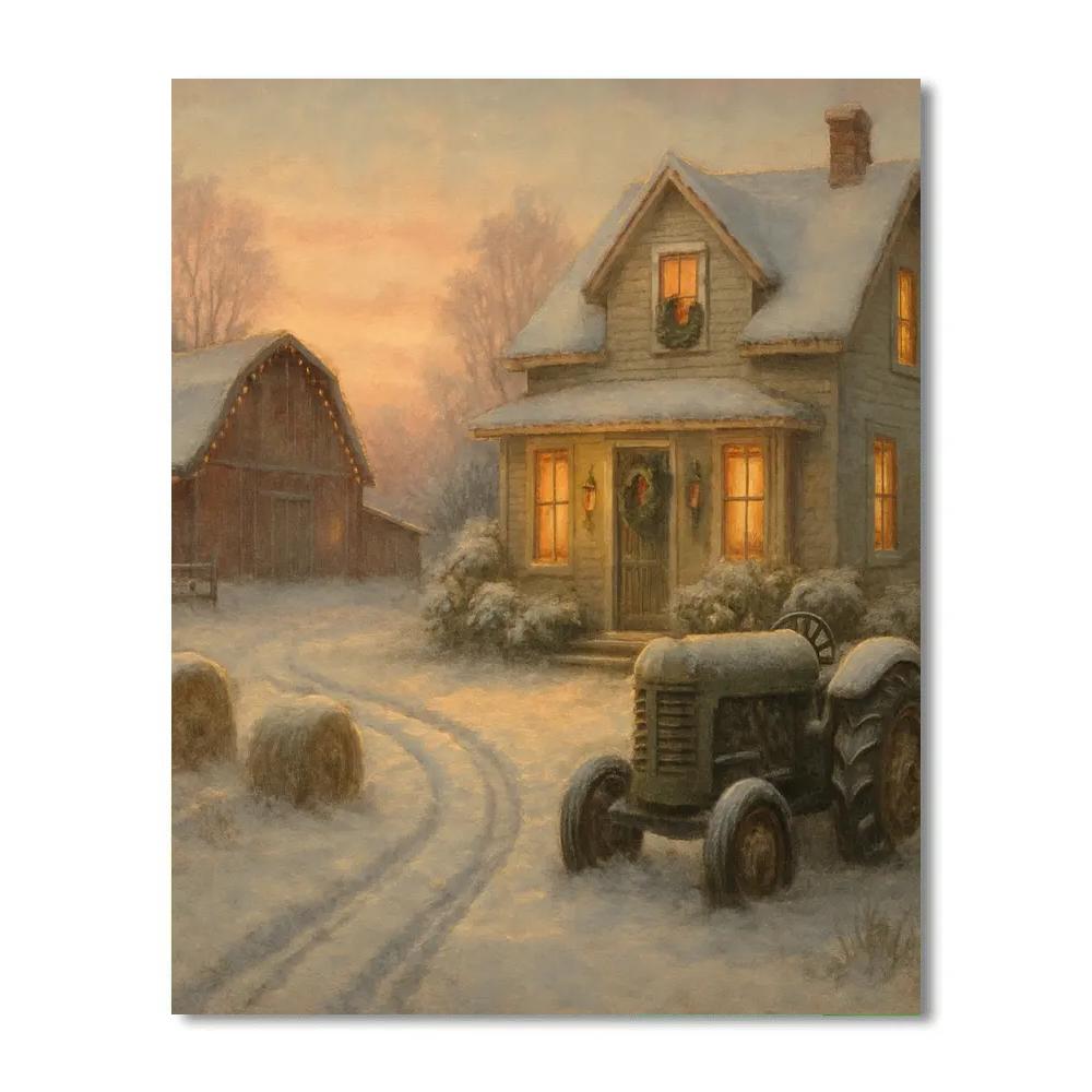 Frosted Farmhouse Holiday Glow paint by color