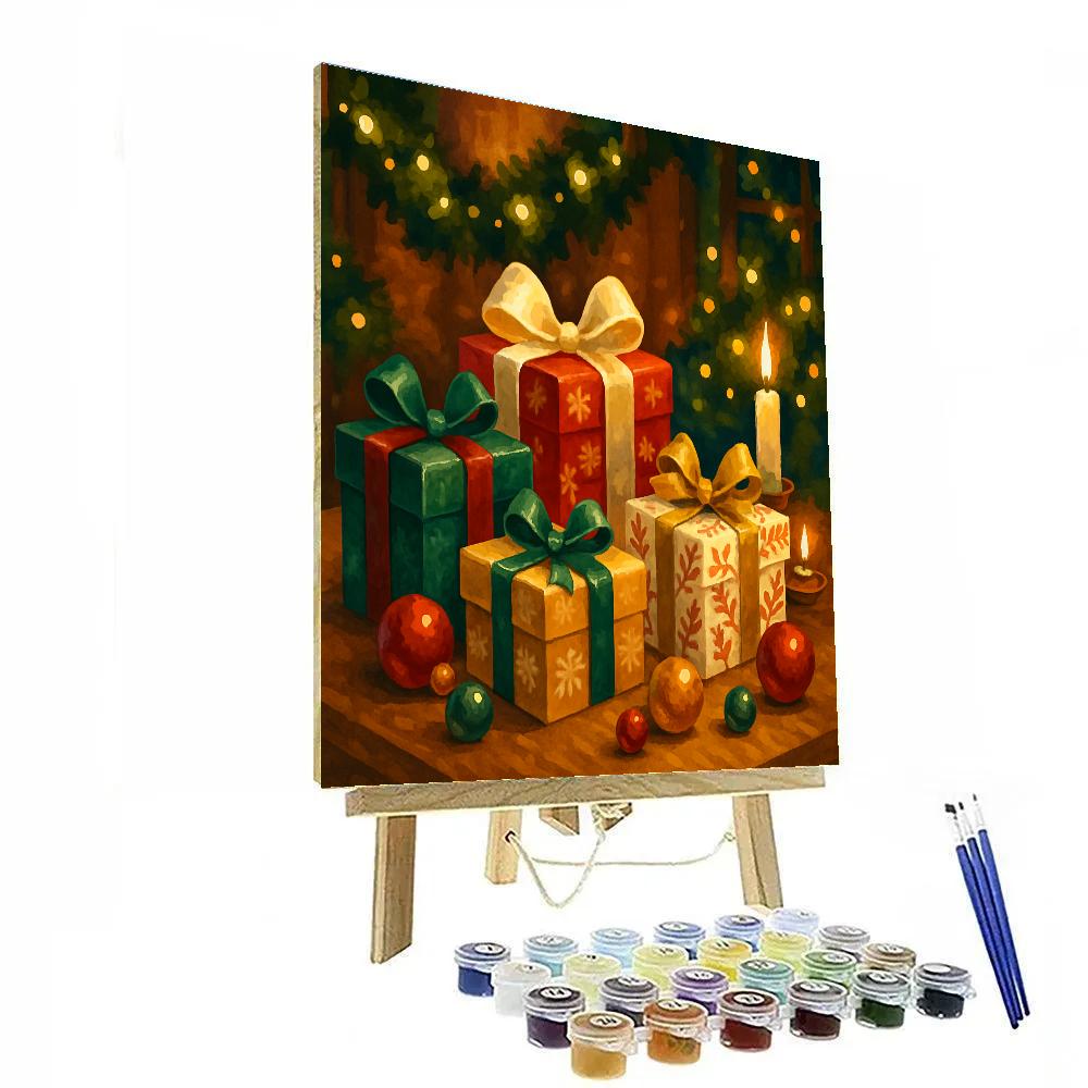 Gifts Wrapped In Joy Painting by numbers kit