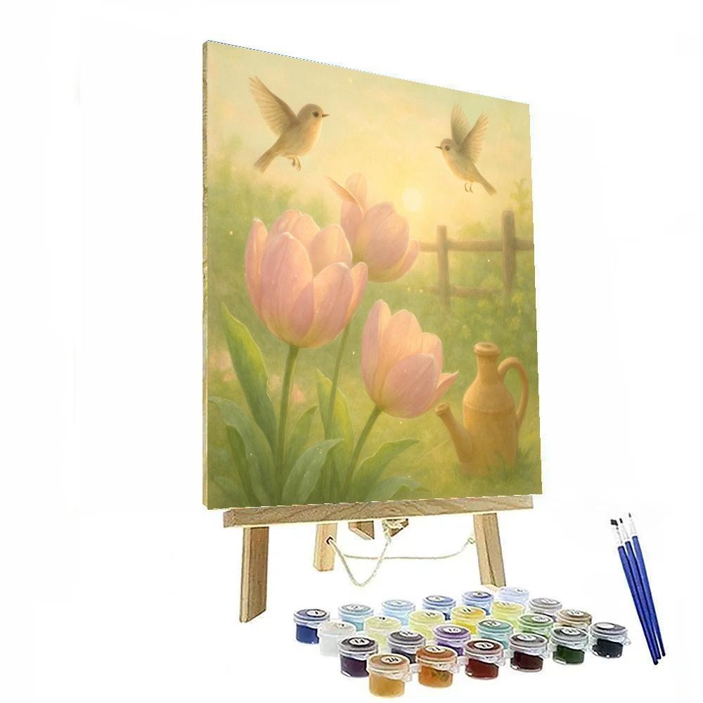 Flower Morning Chorus Paint by numbers art