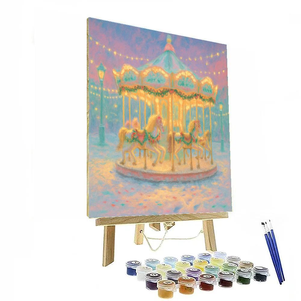 Carousel Of Winter Dreams paint by number