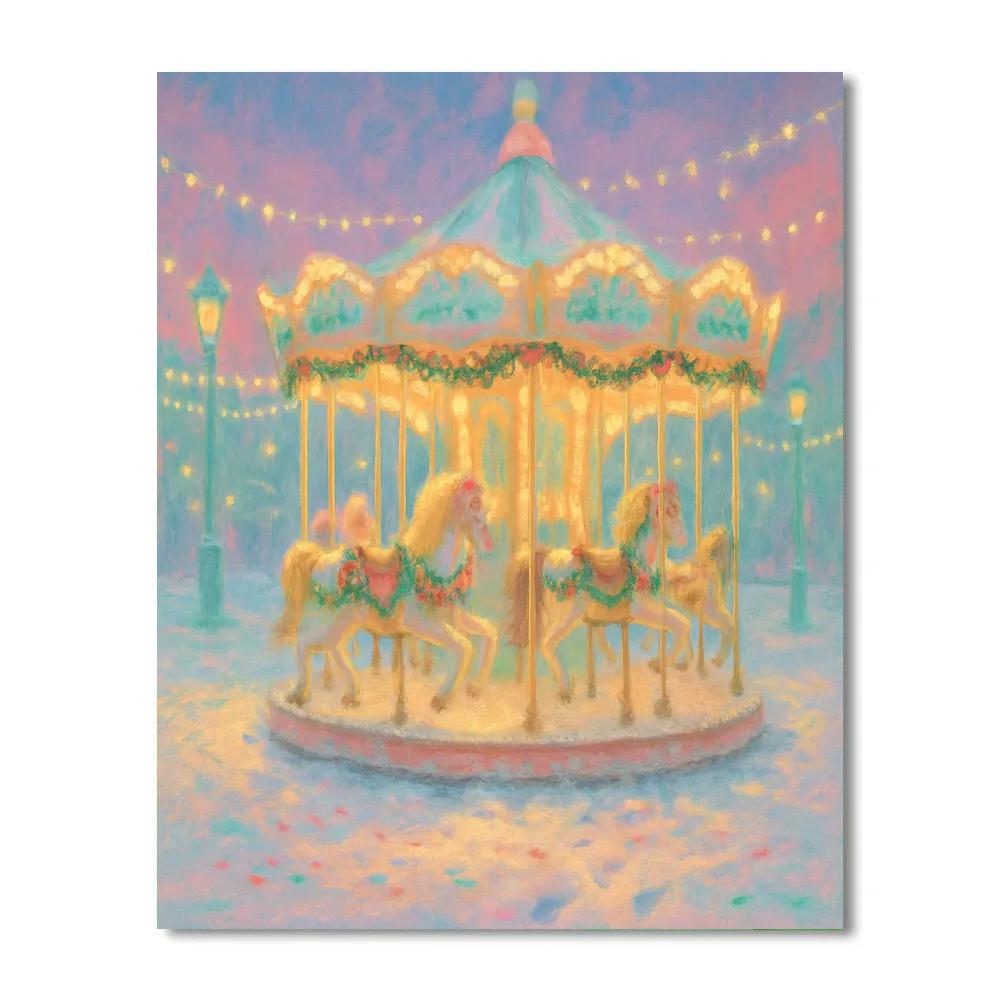 Carousel Of Winter Dreams paint by number