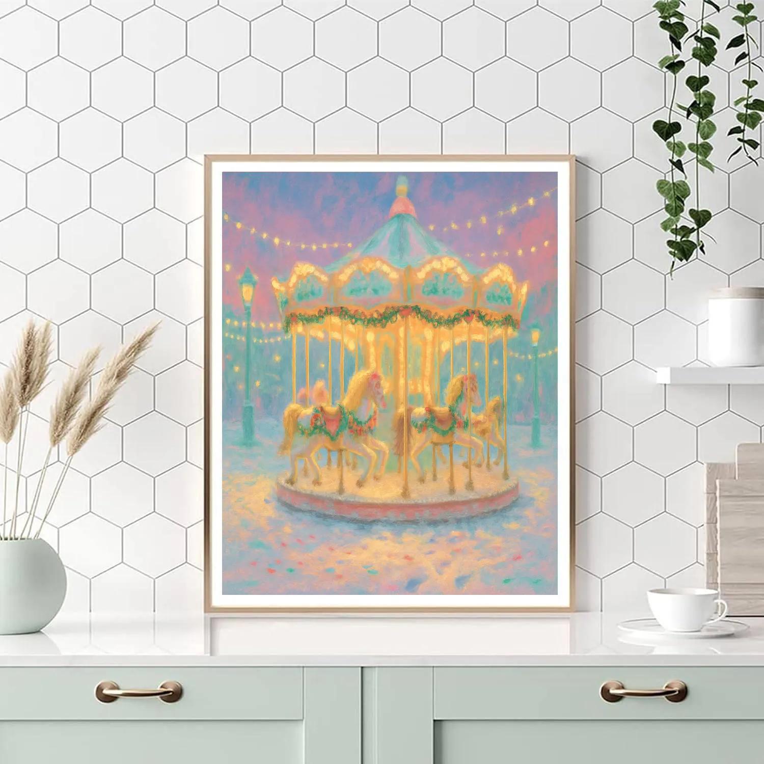 Carousel Of Winter Dreams paint by number