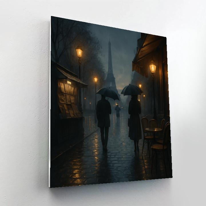 Paris Rain And Reflections Paint by numbers kits